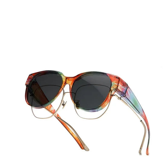 Lunettes de soleil femme cat eye Florales